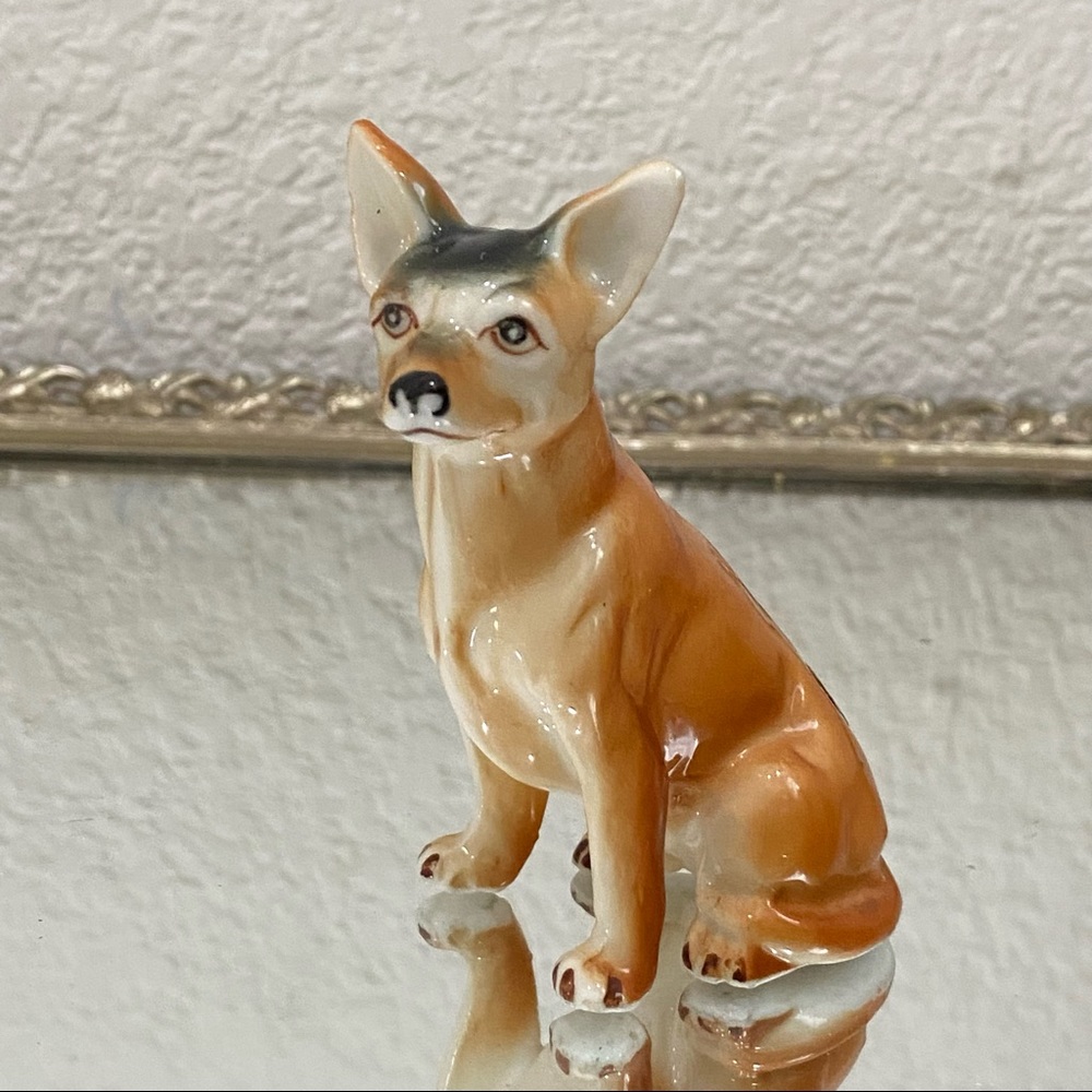 Vintage Bone China 3.25” Chihuahua Dog Figurine
